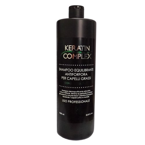 Keratin Complex Shampoo Equilibrante Antiforfora Per Capelli Grassi
